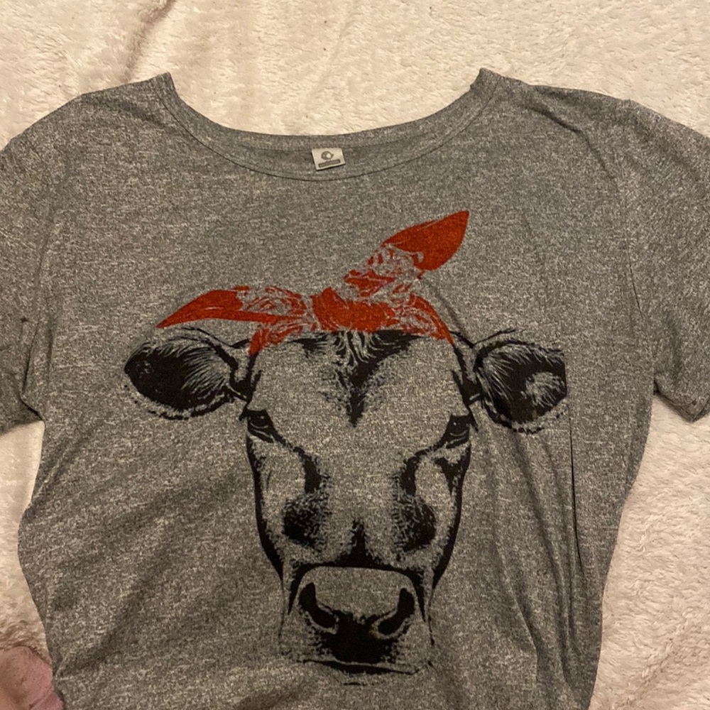 MBAURBE - Short Sleeve Cow Shirt - Size S - Like New - $20